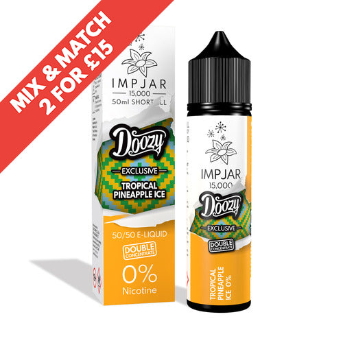 Imp Jar & Doozy Colab 50ml Shortfill Tropical Pineapple Ice Imp Jar Ltd Imp Jar & Doozy Colab 50ml Shortfill Tropical Pineapple Ice Imp Jar Ltd