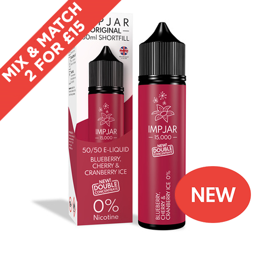 Imp jar 50ml Shortfill Blueberry Cherry & Cranberry Ice Imp Jar Ltd Imp jar 50ml Shortfill Blueberry Cherry & Cranberry Ice Imp Jar Ltd