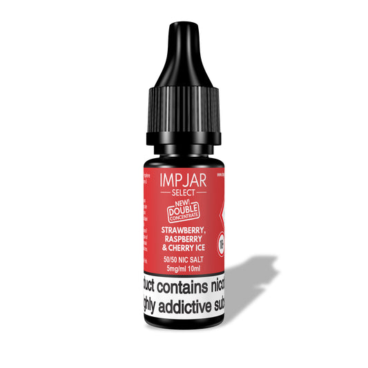 Strawberry Raspberry & Cherry Ice Imp Jar Select 10ml Nic Salt