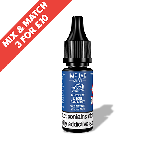 Blueberry Sour Raspberry Imp Jar Select 10ml Nic Salt